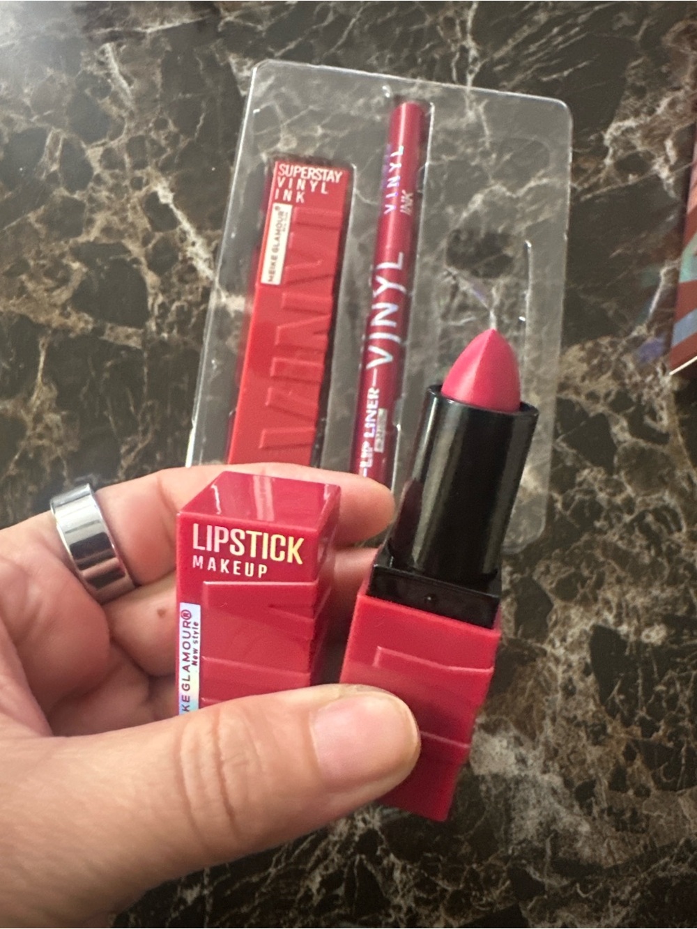 Glamour Red Lipstick & Lip Liner Set